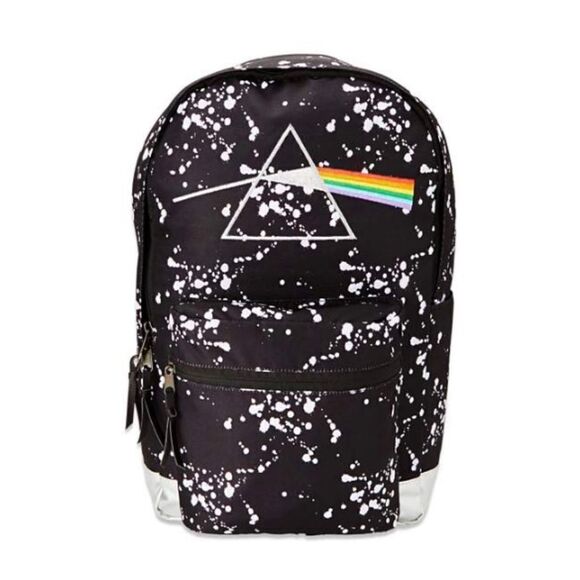 Pink Floyd Paint Splatter Officially licensed school gift novelty‎ Backpack NWT - Picture 1 of 5